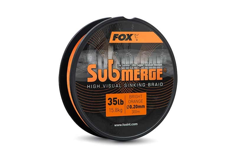 Fox Splétaná Šňůra Submerge Orange Sinking Braid 300 m (3)